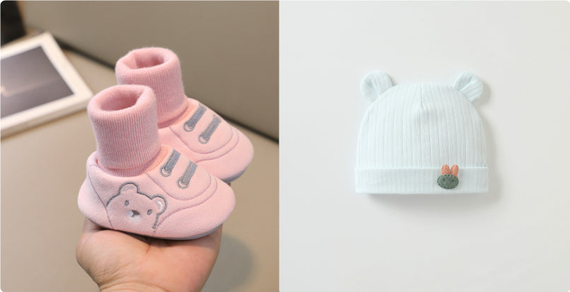 Simple Non Slip Baby Cloth Indoor Shoes Toddler Footwear