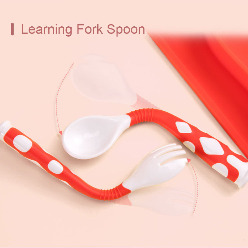 Baby Feeding Tableware Set Silicone Dining Set