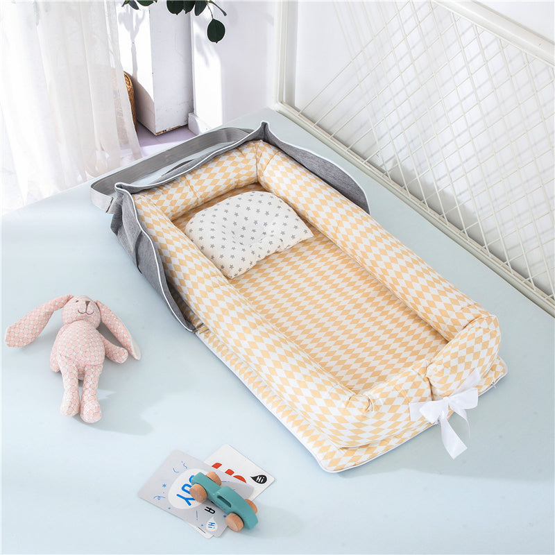 Portable Cotton Baby Crib Foldable Newborn Bed