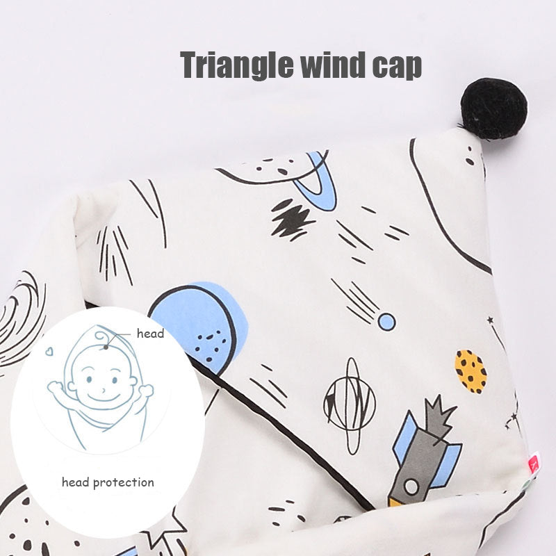 Breathable Cotton Baby Swaddle Quilt Printed Comfort Wrap