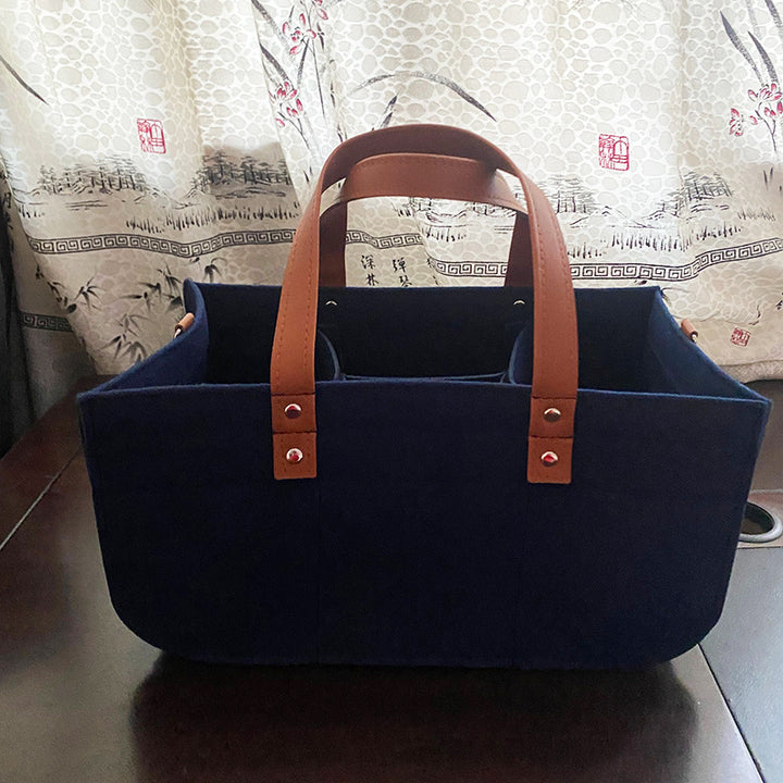 Baby Stroller Felt Diaper Bag Organizer Tote