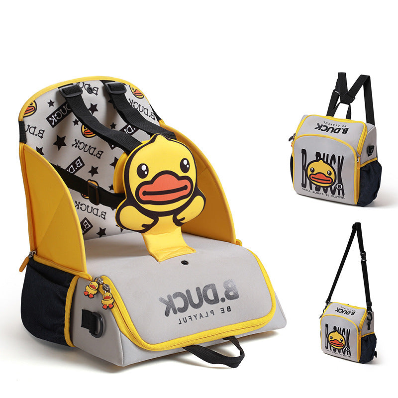 Multifunctional Baby Diaper Backpack Portable Dining Chair Bag