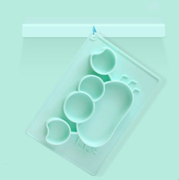 Silicone Baby Suction Bowl Cartoon Learning Feeding Dish
