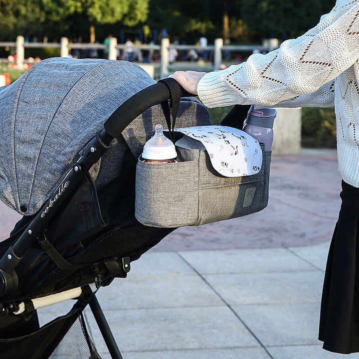 Baby Stroller Organizer Bag With Cup Holder Large Capacity