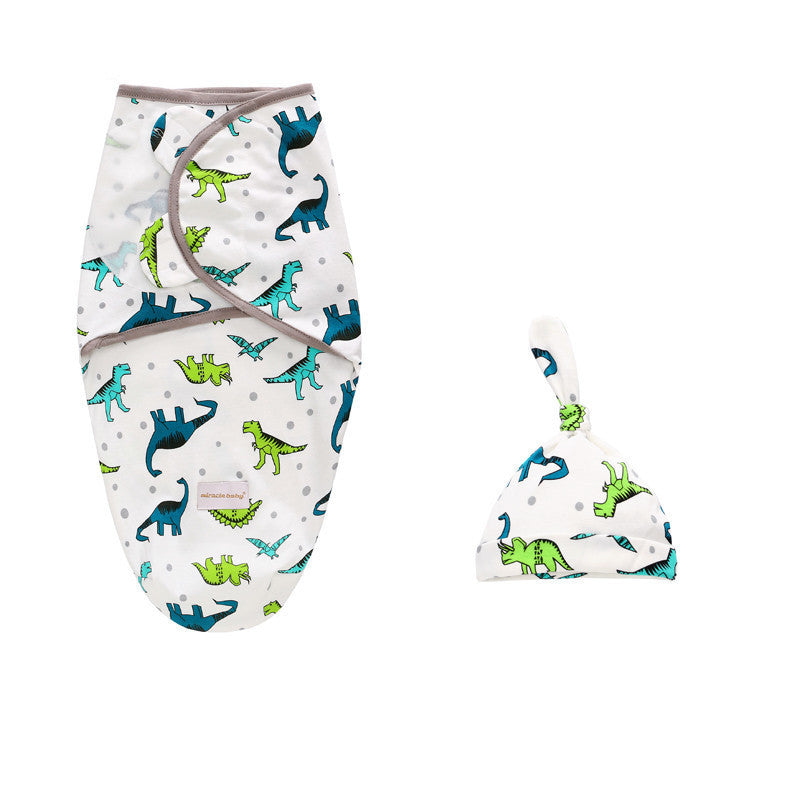 Cotton Baby Swaddle Sleeping Bag Quilt Wrap