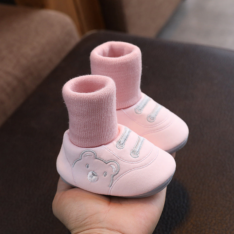 Simple Non Slip Baby Cloth Indoor Shoes Toddler Footwear