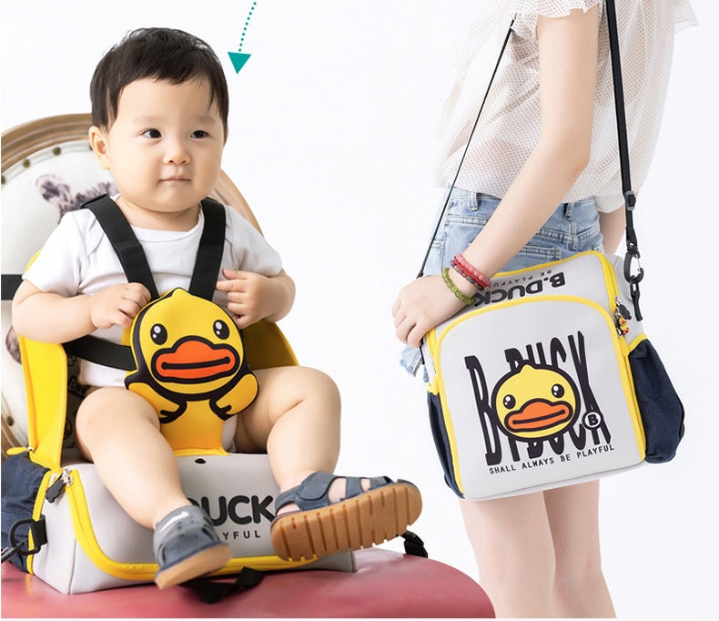 Multifunctional Baby Diaper Backpack Portable Dining Chair Bag
