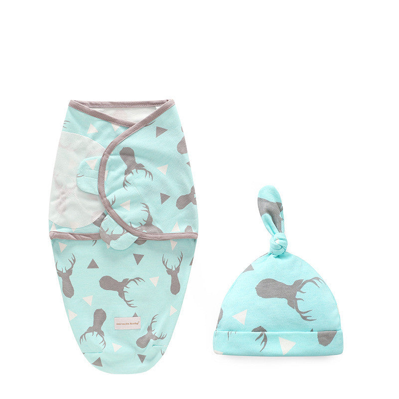Cotton Baby Swaddle Sleeping Bag Quilt Wrap
