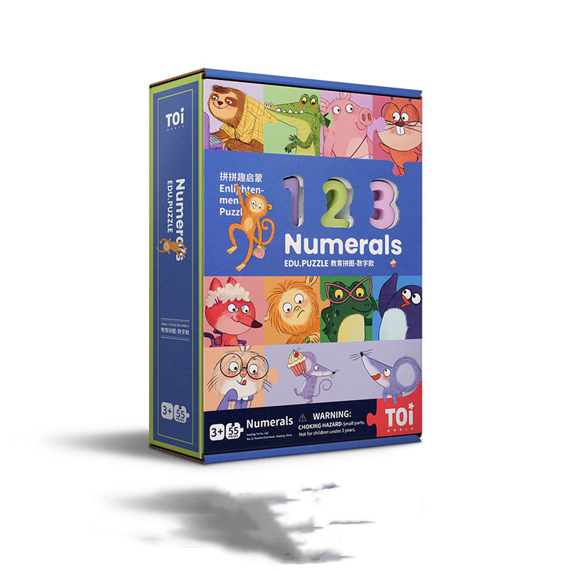Wooden Numbers And Letters Puzzle Set Baby Children's Educational Learning Toys