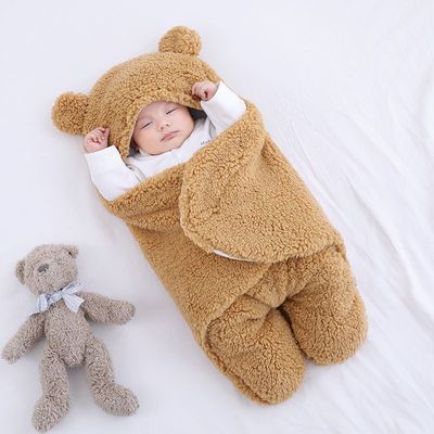 Thickened Newborn Baby Swaddle Sleeping Bag Wrap