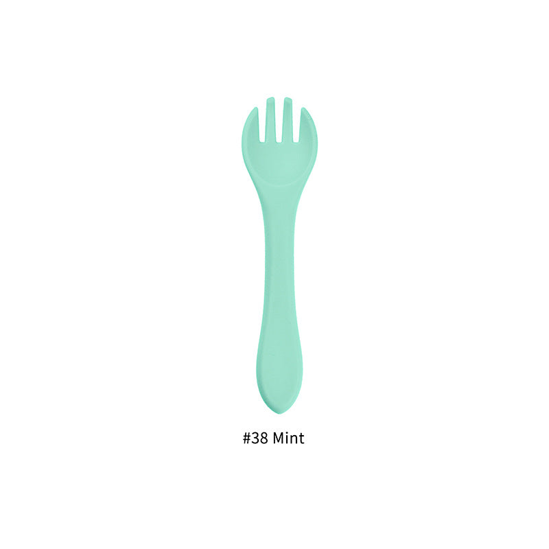 Food Grade Silicone Baby Fork Feeding Tableware