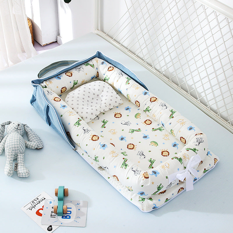 Portable Cotton Baby Crib Foldable Newborn Bed