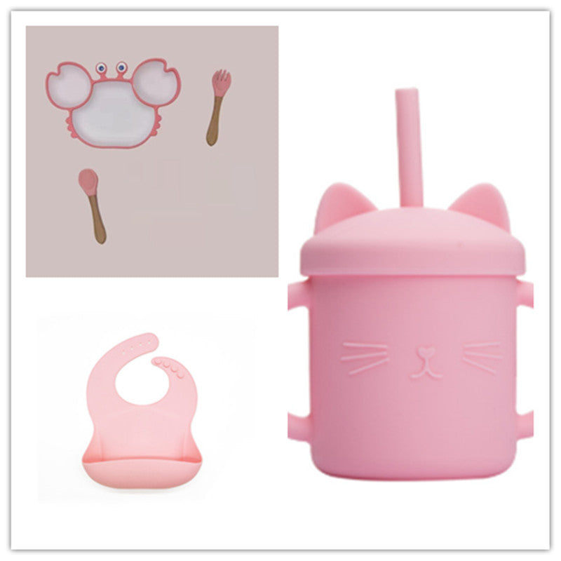 Silicone Baby Non Slip Feeding Plate And Bowl Set