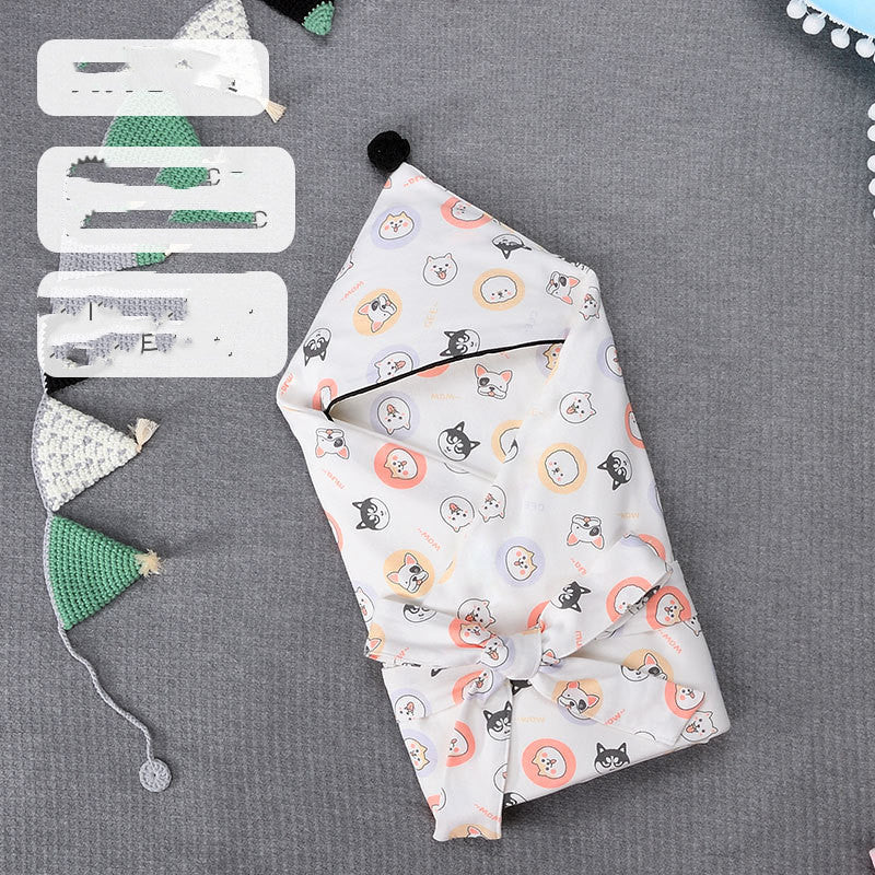 Breathable Cotton Baby Swaddle Quilt Printed Comfort Wrap