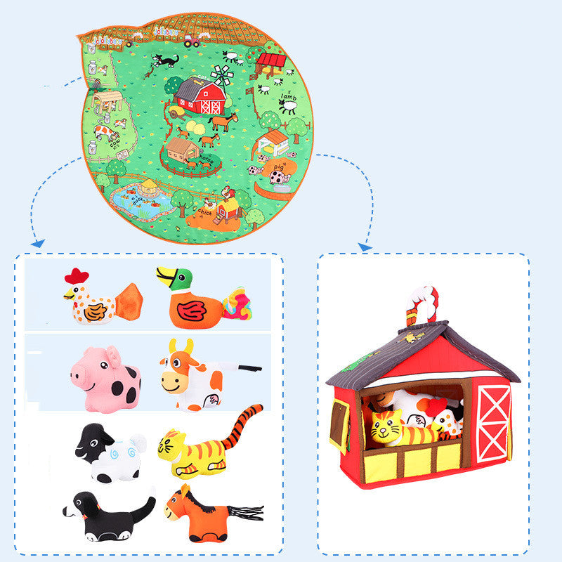 Animal Baby Play Blanket Early Education Toy Mat
