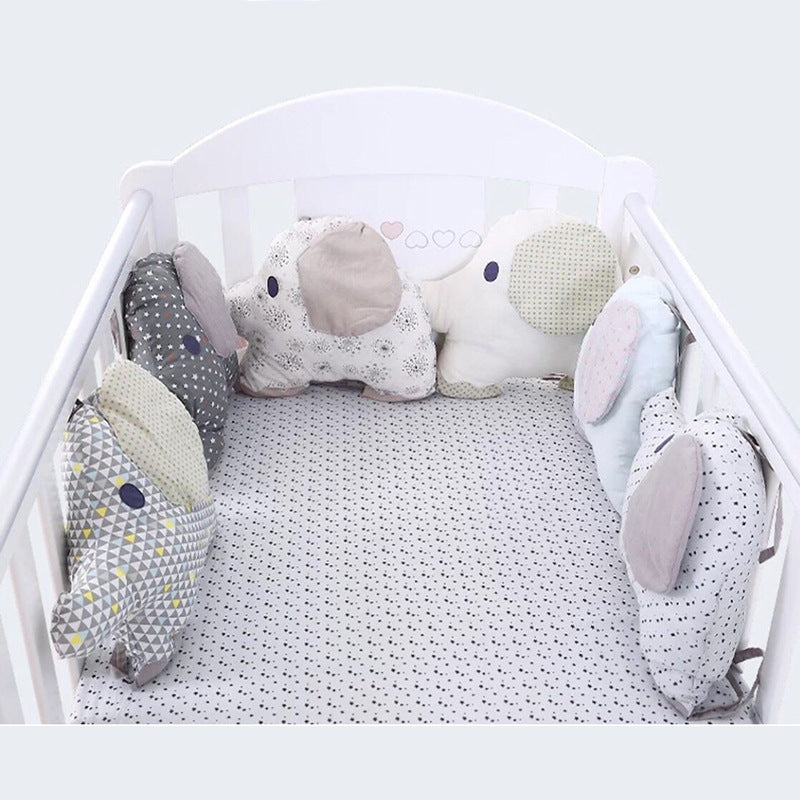 Baby Crib Bed Bumper Cot Protector Cushion