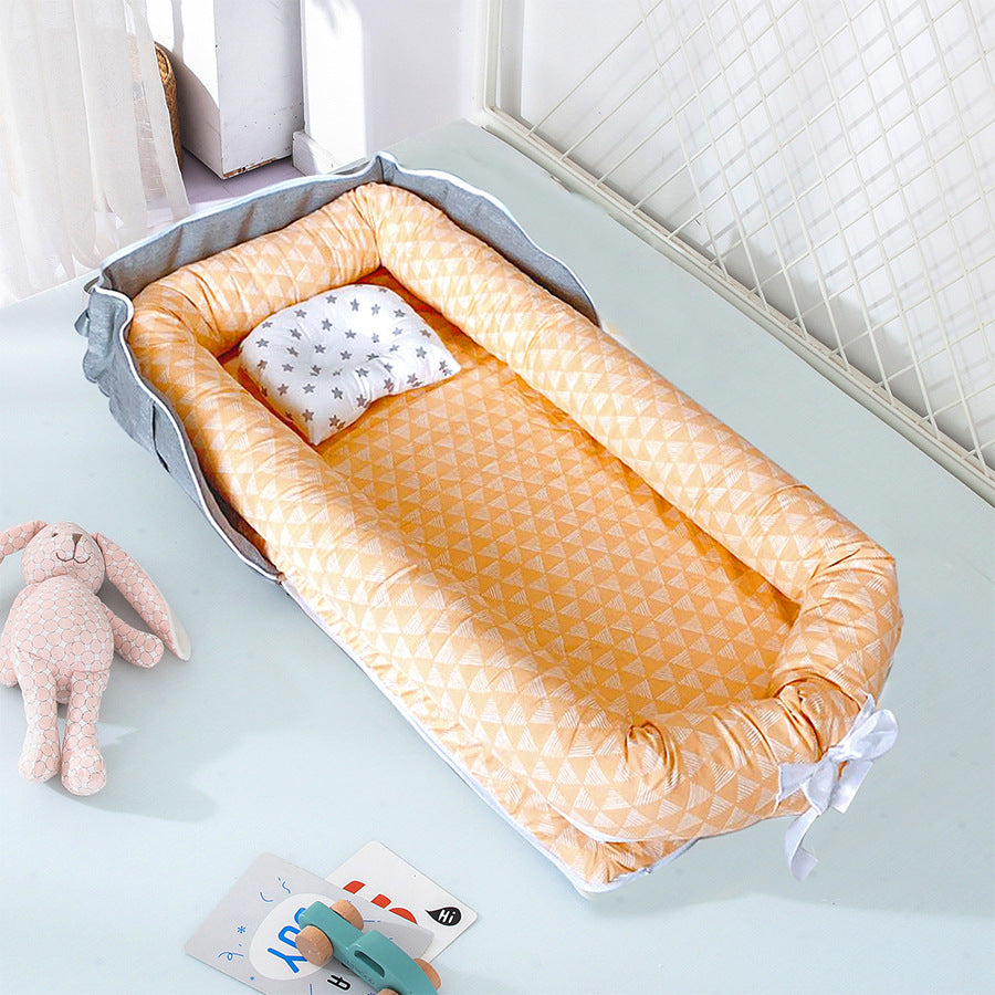 Portable Cotton Baby Crib Foldable Newborn Bed