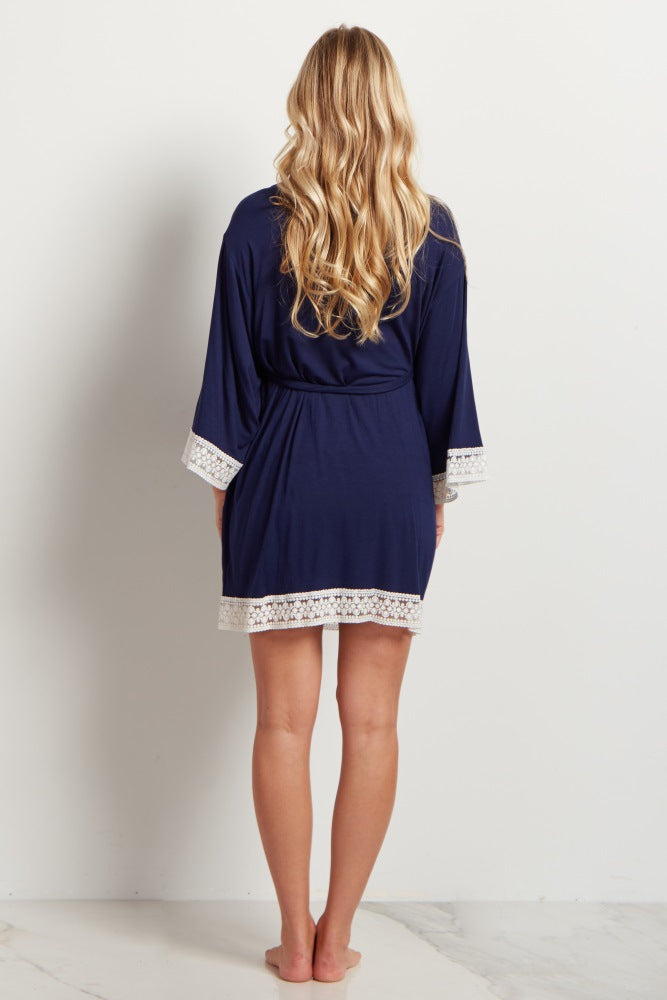 Pure Color Maternity Dress Casual Outfit