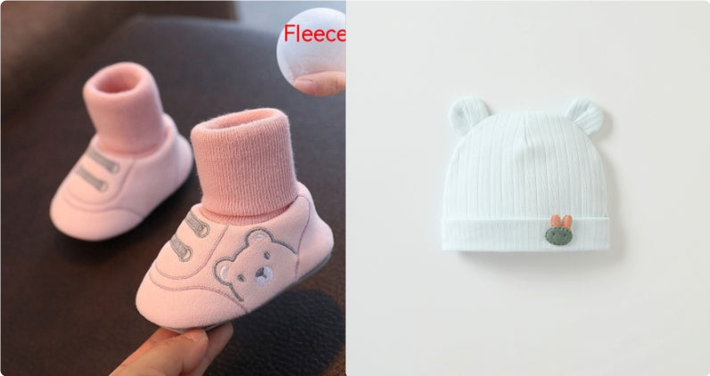 Simple Non Slip Baby Cloth Indoor Shoes Toddler Footwear