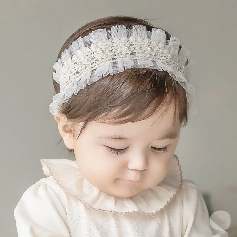 Baby Girls Bow Knot Lace Floral Headband Hair Accessories