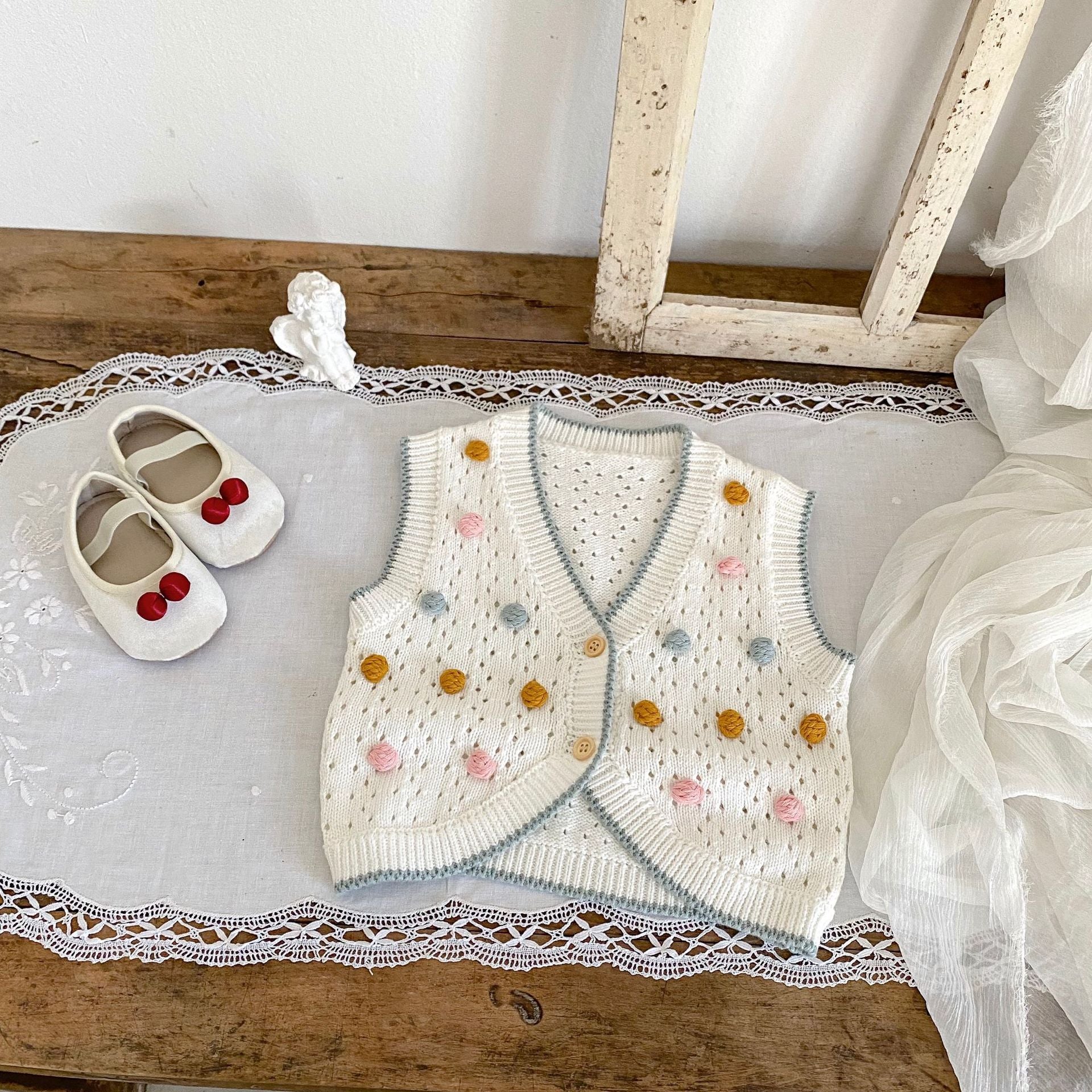 Cotton Baby Sweater Vest Cardigan Warm Outfit