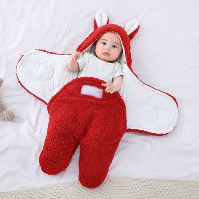 Thickened Newborn Baby Swaddle Sleeping Bag Wrap