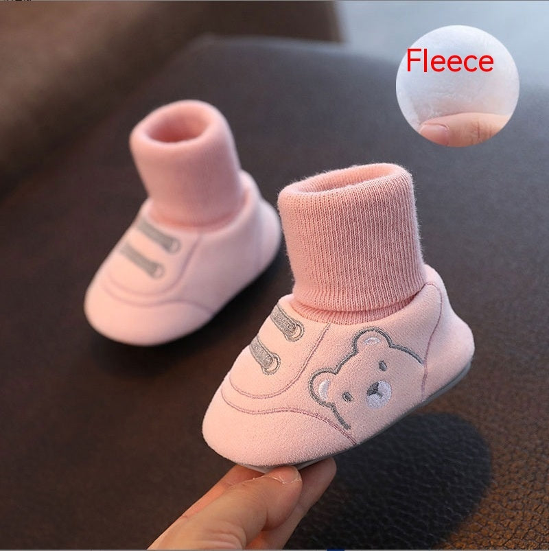Simple Non Slip Baby Cloth Indoor Shoes Toddler Footwear