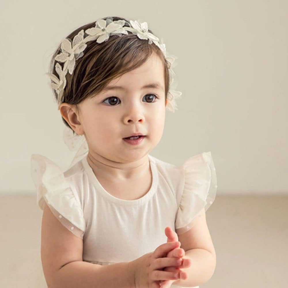 Baby Girls Bow Knot Lace Floral Headband Hair Accessories