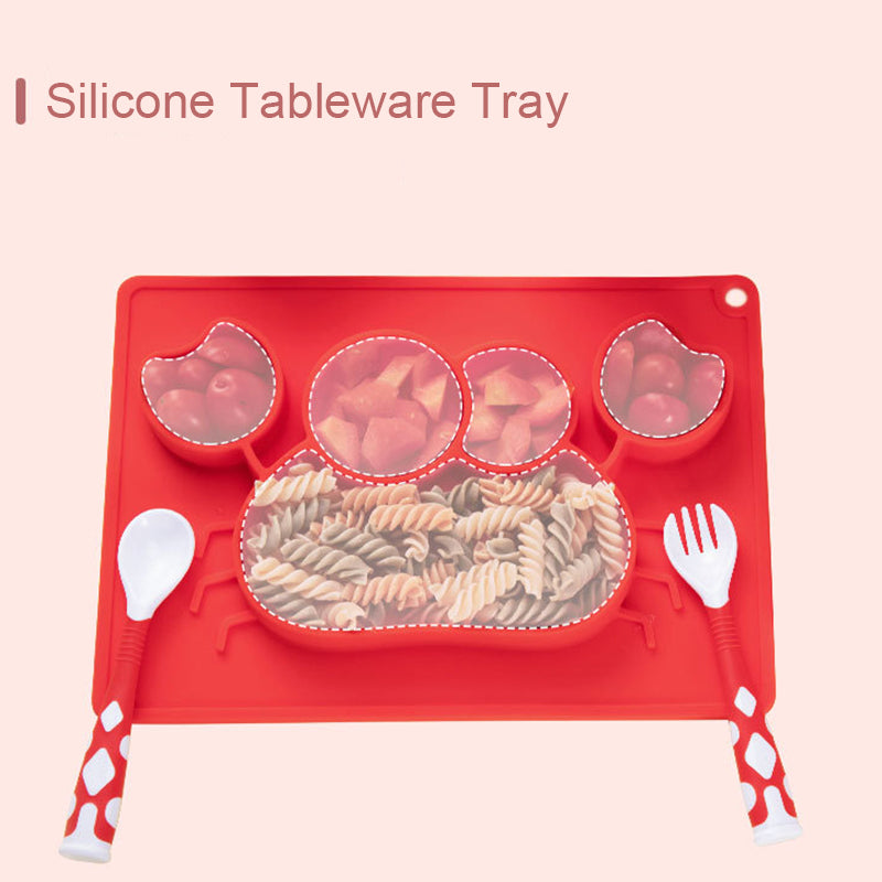 Baby Feeding Tableware Set Silicone Dining Set