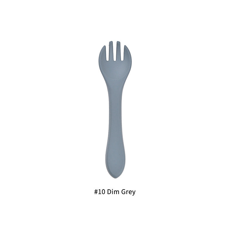 Food Grade Silicone Baby Fork Feeding Tableware