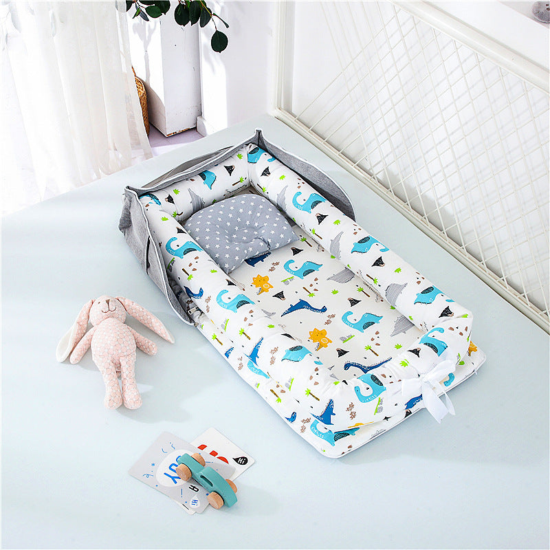 Portable Cotton Baby Crib Foldable Newborn Bed