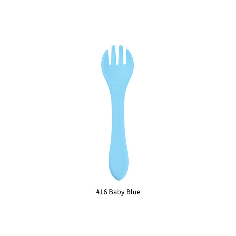 Food Grade Silicone Baby Fork Feeding Tableware