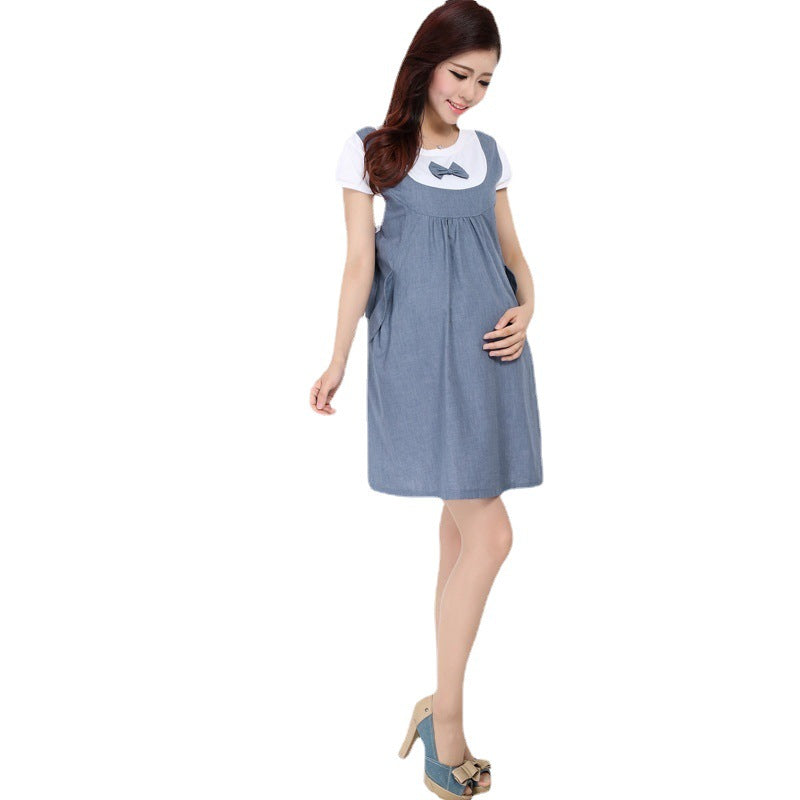 New Summer Maternity Dress Casual Skirt Outfit