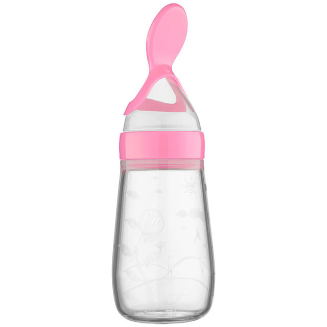 Silicone Baby Rice Paste Feeding Spoon Soft Spoon