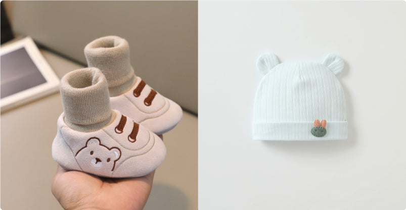 Simple Non Slip Baby Cloth Indoor Shoes Toddler Footwear