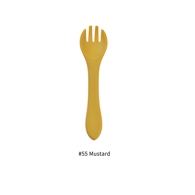 Food Grade Silicone Baby Fork Feeding Tableware