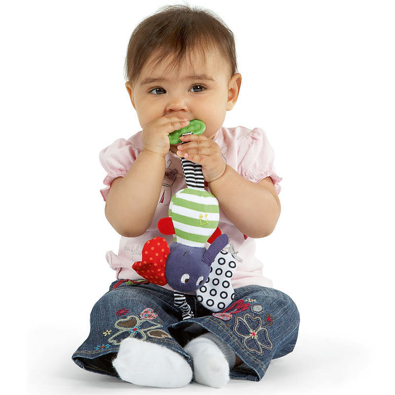 Musical Elephant Hanging Teether Baby Toy Trailer