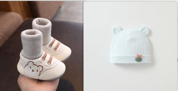 Simple Non Slip Baby Cloth Indoor Shoes Toddler Footwear
