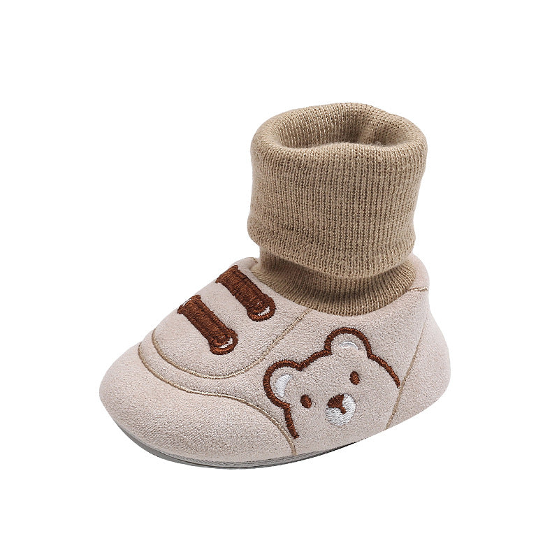 Simple Non Slip Baby Cloth Indoor Shoes Toddler Footwear