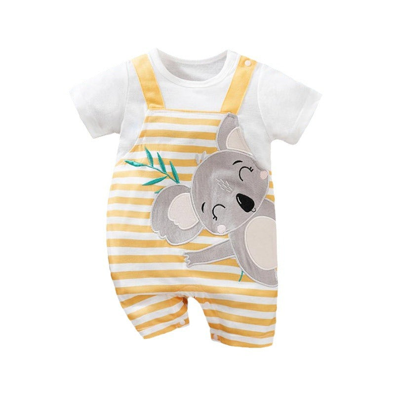 Summer Baby Girl Short Sleeve Jumpsuit Romper Outfit