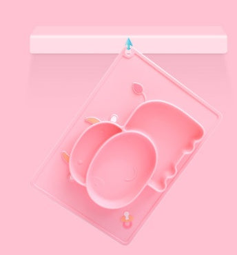 Silicone Baby Suction Bowl Cartoon Learning Feeding Dish