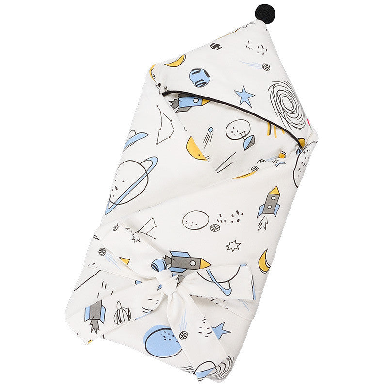 Breathable Cotton Baby Swaddle Quilt Printed Comfort Wrap