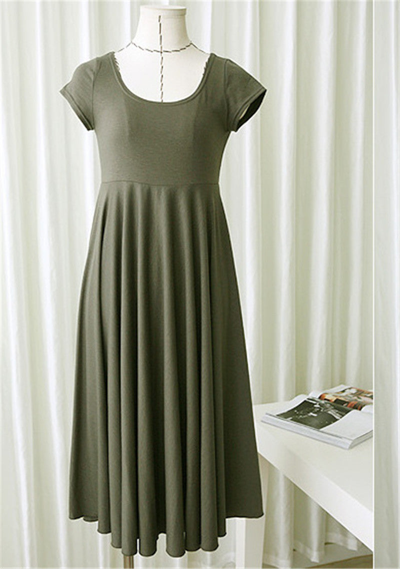 Modal Maternity Dress Soft Casual Outfit