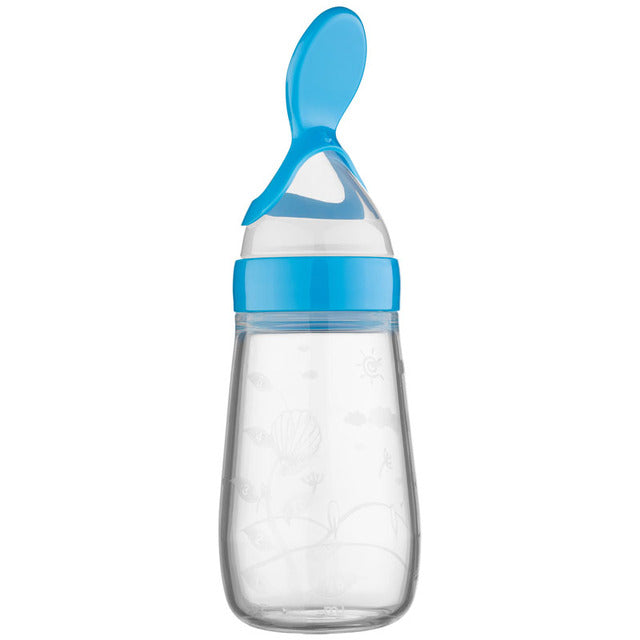 Silicone Baby Rice Paste Feeding Spoon Soft Spoon