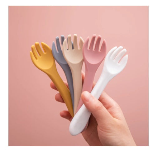 Food Grade Silicone Baby Fork Feeding Tableware