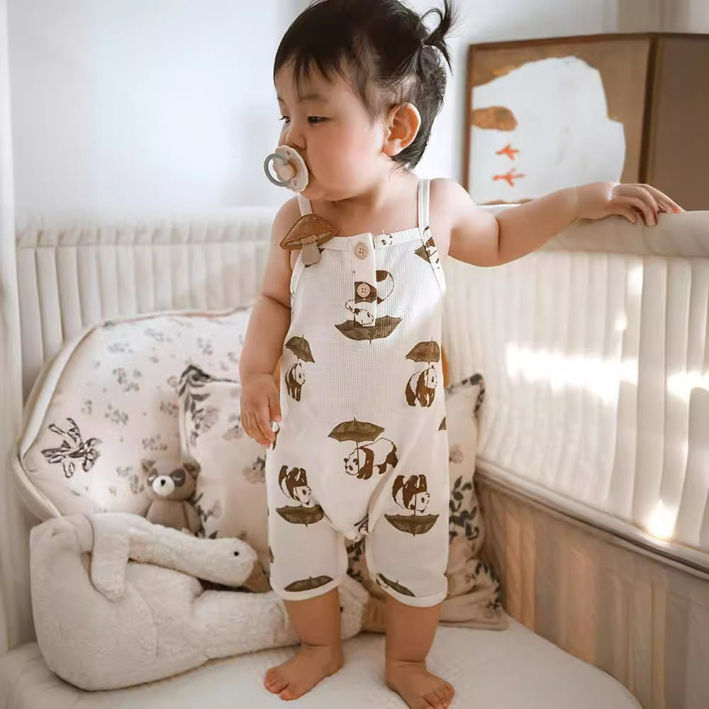 Class A Waffle Baby Jumpsuit Going Out Outfit