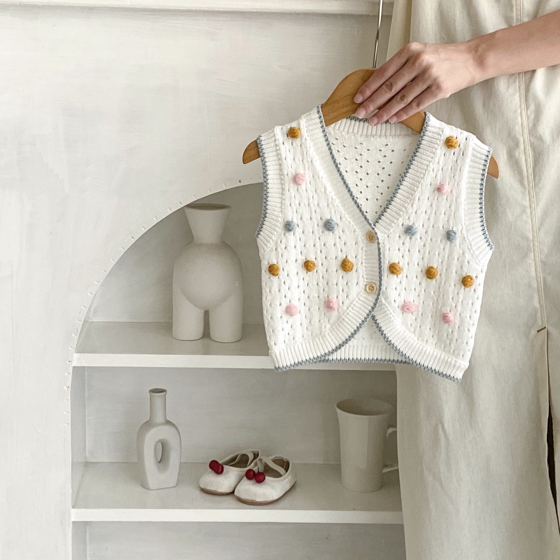 Cotton Baby Sweater Vest Cardigan Warm Outfit