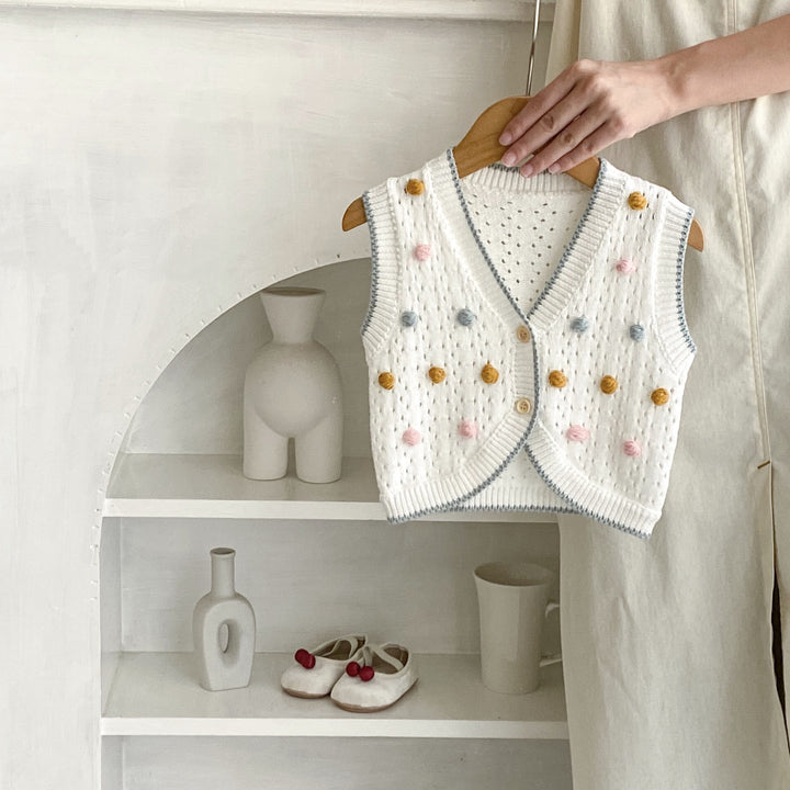 Cotton Baby Sweater Vest Cardigan Warm Outfit