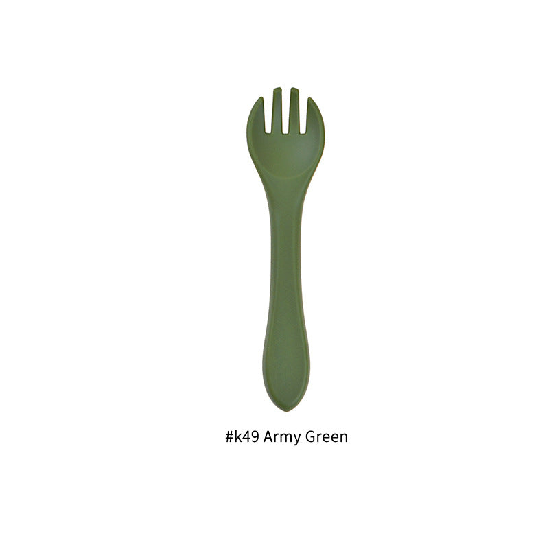 Food Grade Silicone Baby Fork Feeding Tableware