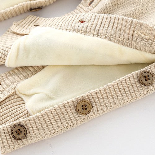 Thickened Newborn Baby Crawling Suit Harness Outfit